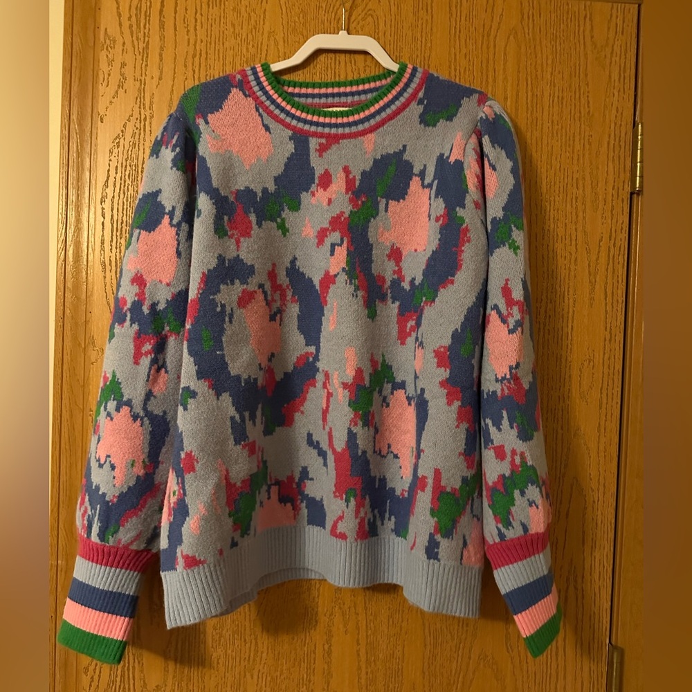 Jodifl - The Abstract Print Sweater-,NWT- 1X